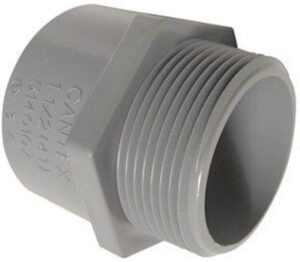 Tubular macho Adaptador Macho con Terminal PVC Conduit 2 1/2´